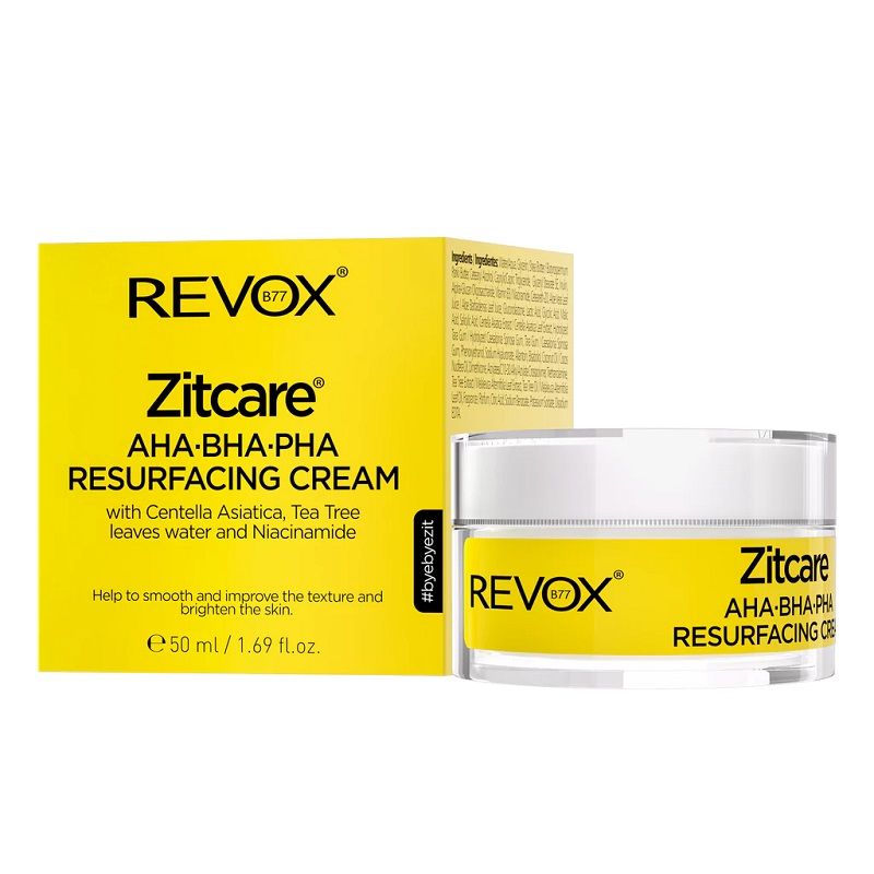Revox Zitcare AHA BHA PHA Resurfacing Cream Crema Ten acneic 50ml