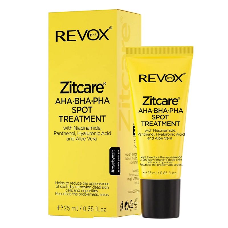Revox Zitcare AHA BHA PHA Spot Treatment Tratament noapte Ten acneic 25ml