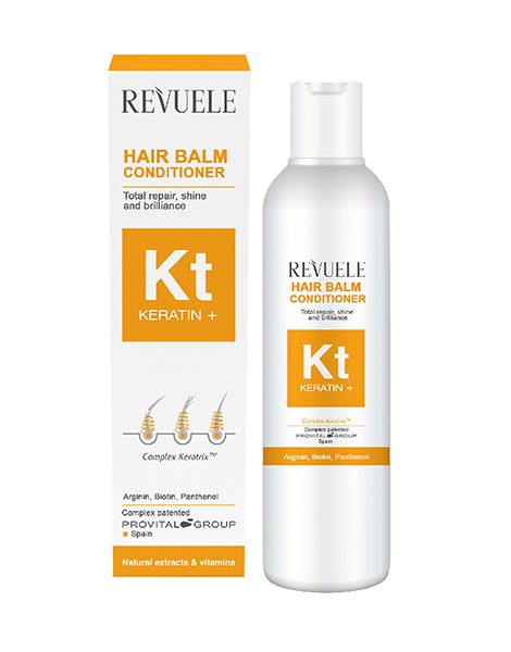 Revuele Keratin+ Balsam Reparator pentru Par Fragil/Tern 200ml