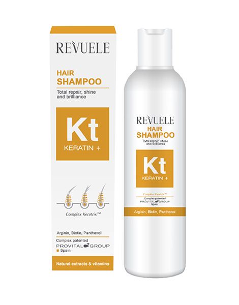 Revuele Keratin+ Shampoo Sampon Reparator pentru Par Fragil 200ml