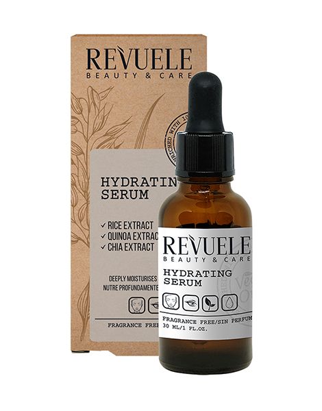 Revuele Natural Line Hydrating Serum Ser Hidratant pentru Ten Sensibil 30ml