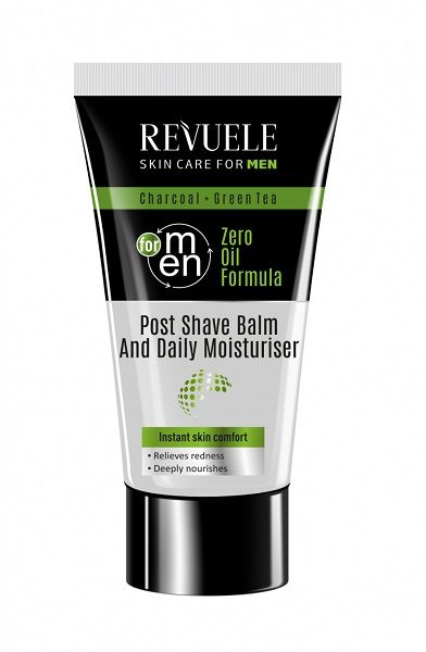 Revuele Men Charcoal Post Shave Balm& Moisturizer Crema hidratanta 2in1 180ml