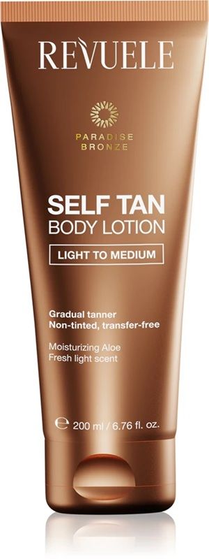 Revuele Self Tan Body Lotion Light to Medium Lotiune Autobronzanta 200ml
