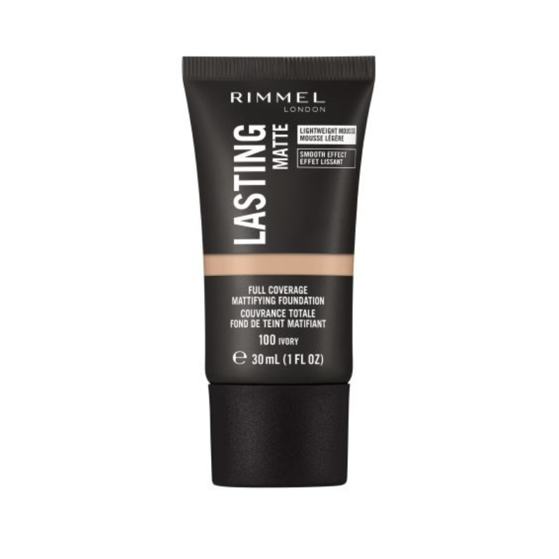 Rimmel Fond de Ten Lasting Matte 100 Ivory 30ml