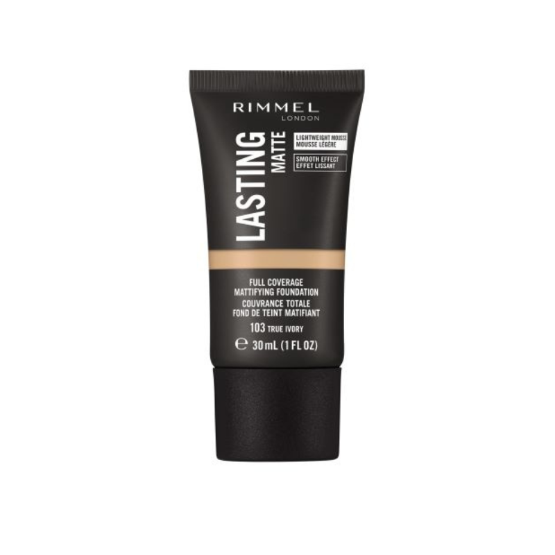 Rimmel Fond de Ten Lasting Matte 103 True Ivory 30ml|