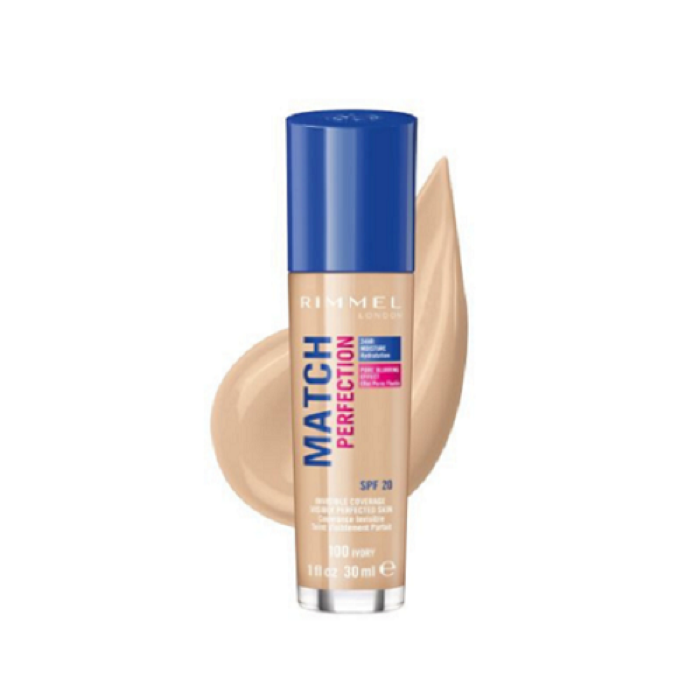 Rimmel Fond de Ten Match Perfection 100 Ivory 30ml