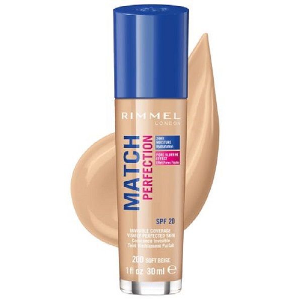 Rimmel Fond de Ten Match Perfection 200 Soft Beige 30ml