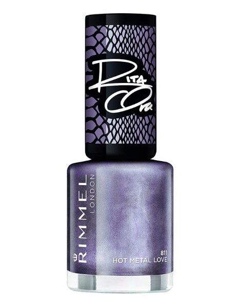 Rimmel Lac de Unghii 60 Seconds Super Shine By Rita Ora 811 Hot Metal Love 8ml