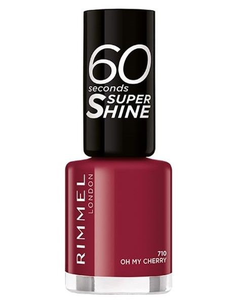 Rimmel Lac de Unghii 60 Seconds Super Shine Nail Polish 710 Oh My Cherry 8ml