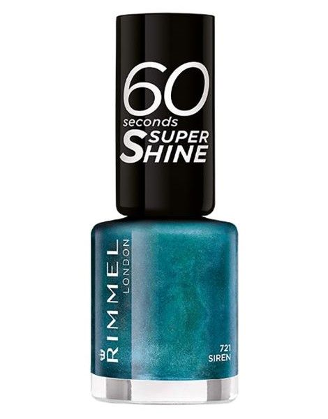 Rimmel Lac de Unghii 60 Seconds Super Shine Nail Polish 721 Siren 8ml
