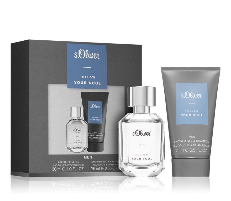 s.Oliver Men Follow Your Soul Set (Apa de toaleta 30ml + Gel de dus 75ml)