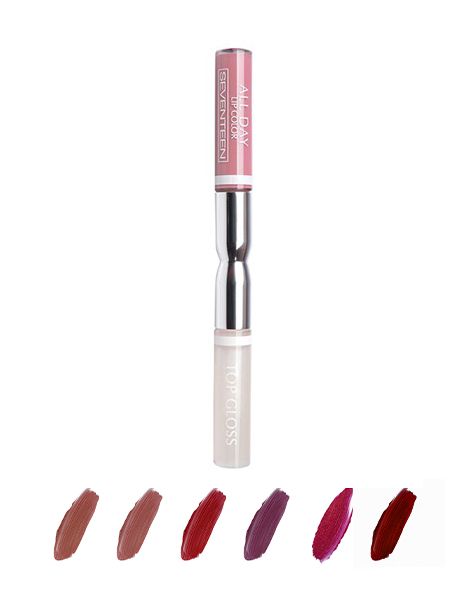 Seventeen Ruj Rezistent All Day Lip Color&Top Coat Pinks 3.5ml