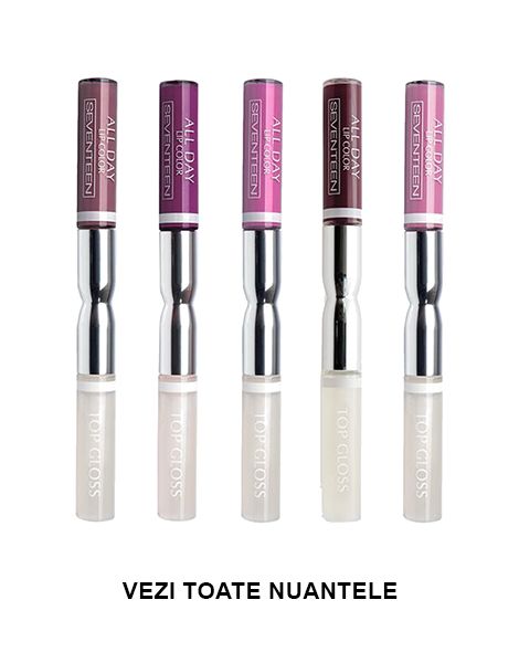 Seventeen Ruj Rezistent All Day Lip Color&Top Coat Purples 3.5ml