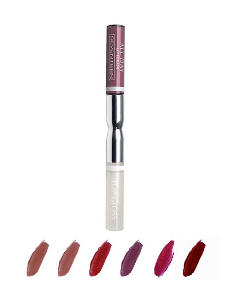 Seventeen Ruj Rezistent All Day Lip Color&Top Coat Purples 3.5ml