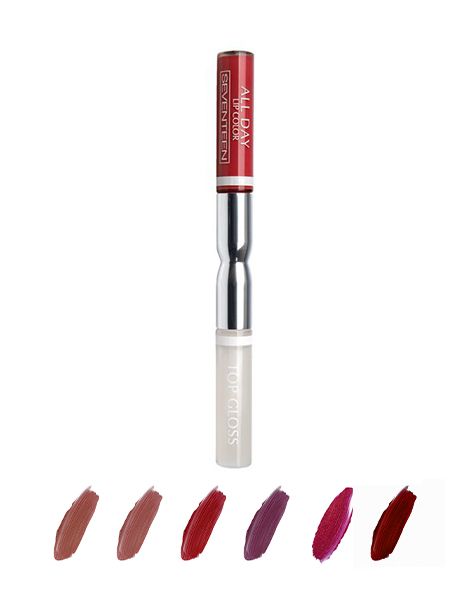 Seventeen Ruj Rezistent All Day Lip Color&Top Coat Reds 3.5ml