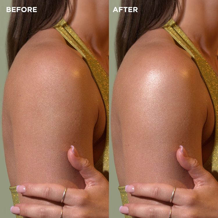 Seventeen Body Silk Pistach Deli shimmer effect aspect pe piele