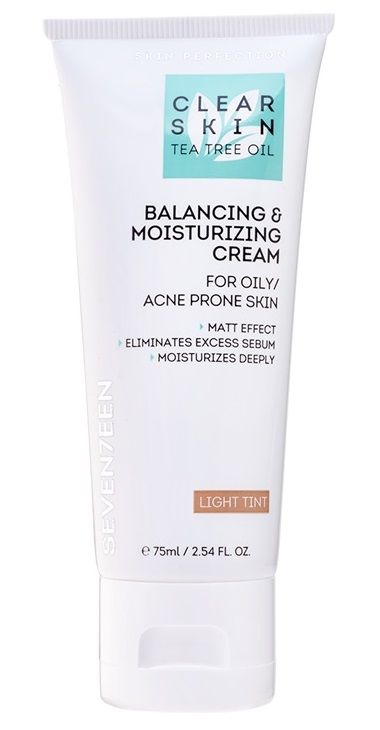Seventeen Clear Skin Balancing&Moisturizing Tinted Cream Crema Fata Light Tint 75ml
