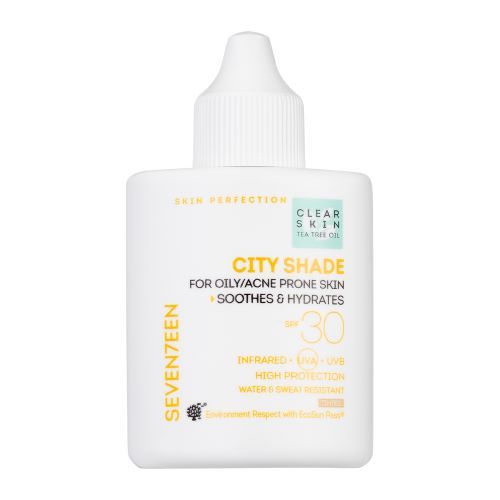 Seventeen Clear Skin City Shade Crema de Fata Colorata cu Protectie Solara Ten Gras/Acneic SPF30 Tinted 35ml