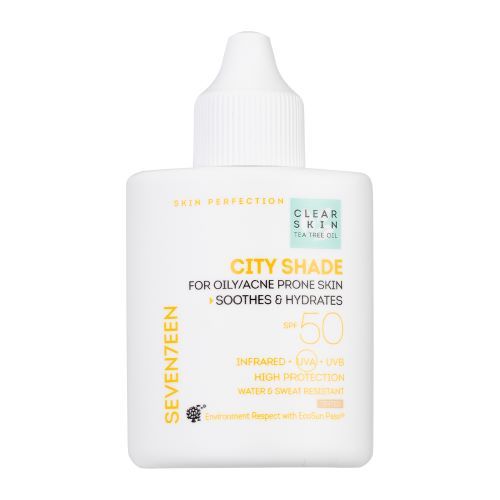 Seventeen Clear Skin City Shade Crema de Fata Colorata cu Protectie Solara Ten Gras/Acneic SPF50 Tinted 35ml
