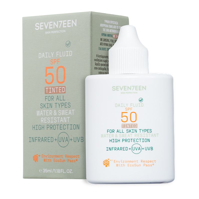 Seventeen Crema de Fata Colorata cu Protectie Solara Daily Fluid SPF50 Tinted 35ml