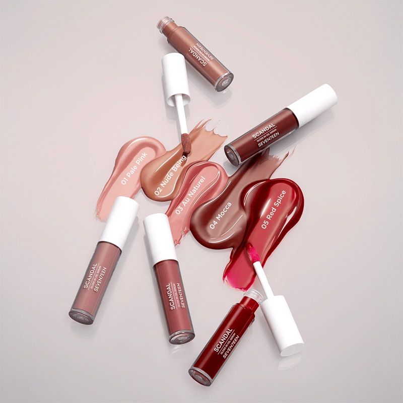 Seventeen Luciu de buze Scandal Gloss in Oil Serum nuante