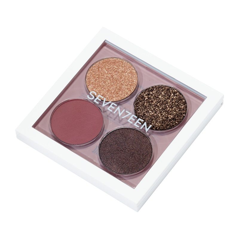 Seventeen Paleta Fard de Ochi Vibrant Eyes Quad Eyeshadow Palette 07 Nude Poetry 7.6g