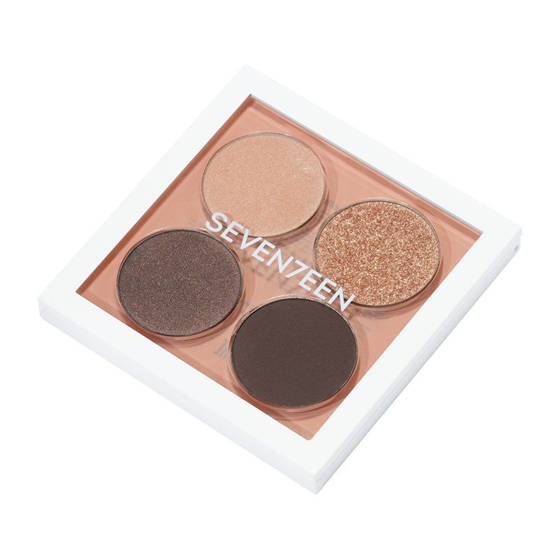 Seventeen Paleta Fard de Ochi Vibrant Eyes Quad Eyeshadow Palette 07 Nude Poetry 7.6g