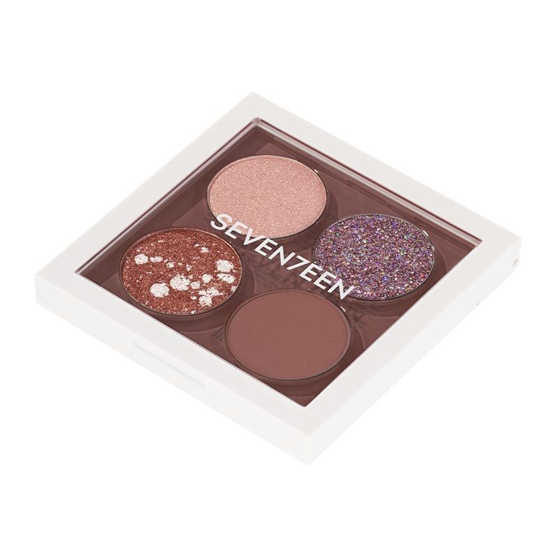 Seventeen Paleta Fard de Ochi Vibrant Eyes Quad Eyeshadow Palette 09 Pink Love 7.6g
