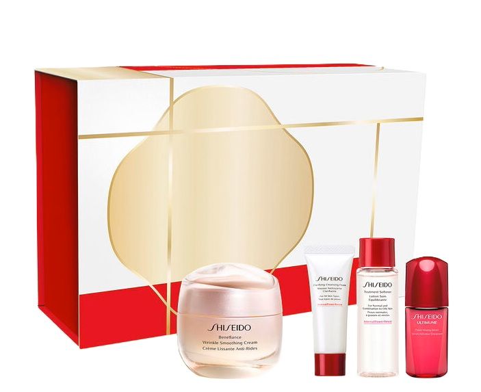 Shiseido Benefiance Wrinkle Smoothing Set (Crema zi 50ml + Spuma curatare + Lotiune + Ser)