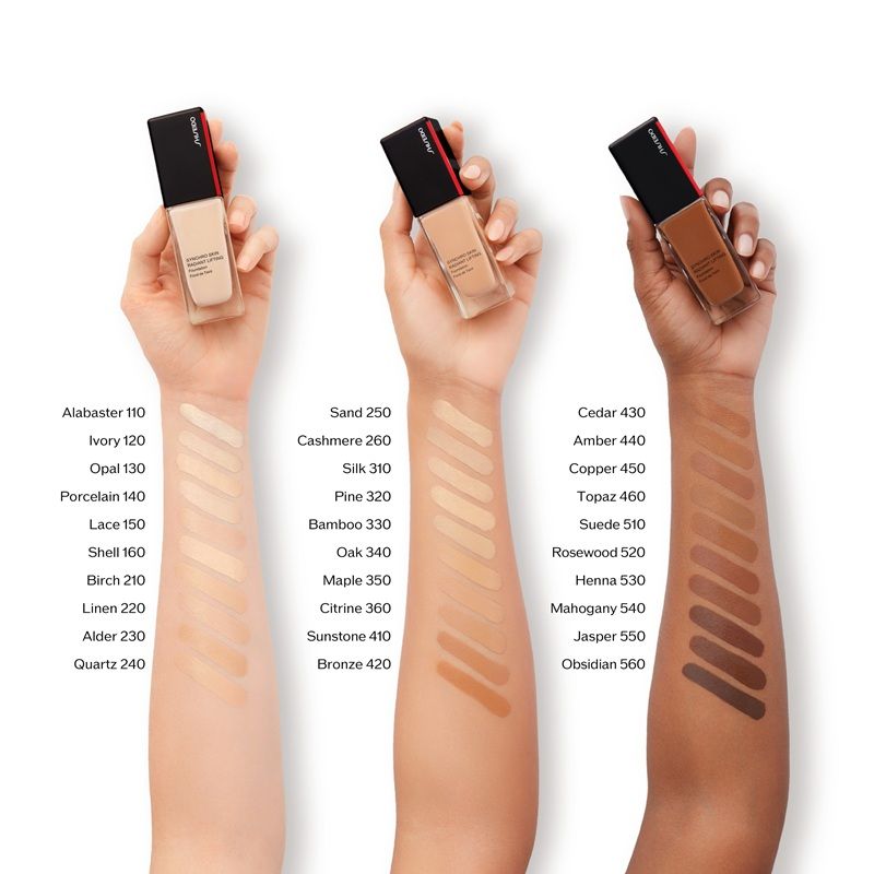 Shiseido Fond de Ten Synchro Skin Radiant Lifting Foundation SPF30 nuante