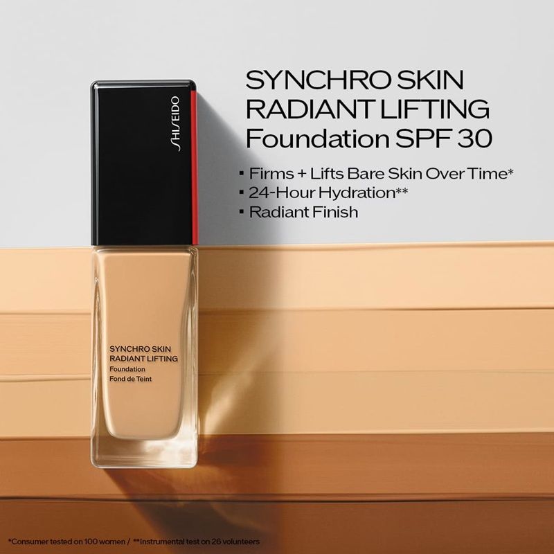 Shiseido Fond de Ten Synchro Skin Radiant Lifting Foundation SPF30 proprietati