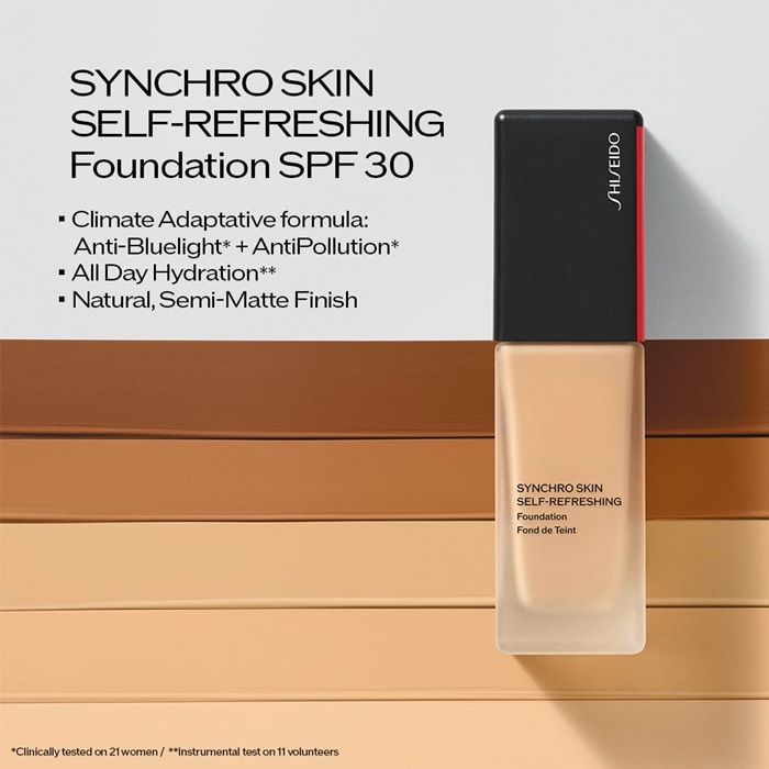 Shiseido Fond de ten Synchro Skin Self-Refreshing Foundation SPF30 proprietati