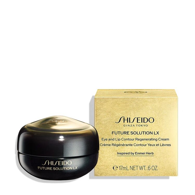 Shiseido Future Solution LX Eye&Lip Contour Cream si ambalajul produsului