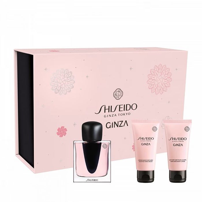 Shiseido Ginza Set (Apa de parfum 50ml + Lotiune de corp 50ml + Gel de dus 50ml)