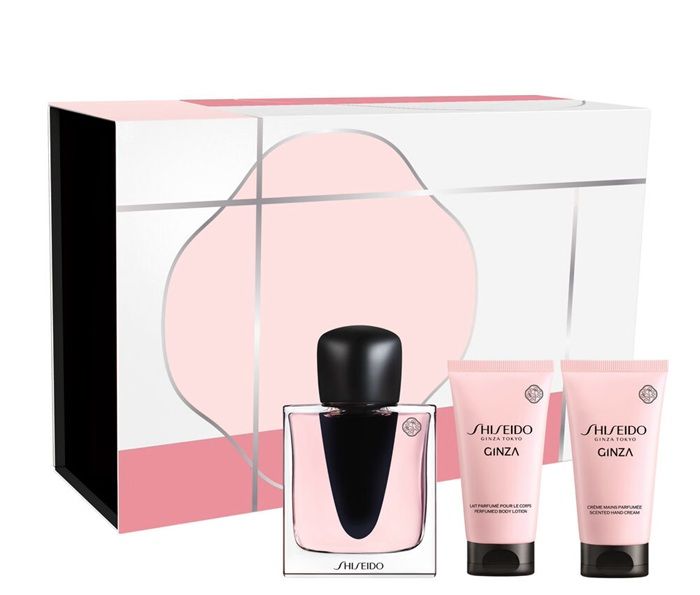 Shiseido Ginza Set (Apa de parfum 50ml + Lotiune de corp 50ml + Crema de maini 50ml)