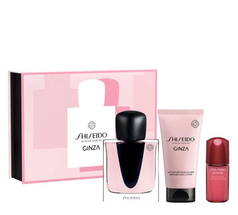 Shiseido Ginza Set (Apa de parfum 50ml + Lotiune de corp 50ml + Ser Ultimune Power Infusing Concentrate 10ml)