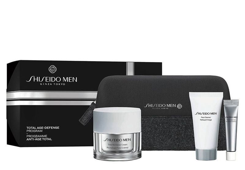 Shiseido Men Set (Total Revitalizer Crema antirid 50ml + Spuma curatare ten 30ml + Crema ochi 5ml)