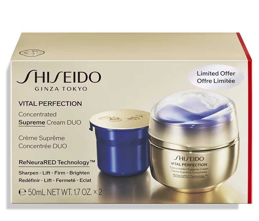 Shiseido Vital Perfection Concentrated Supreme Cream DUO Crema 50ml + Rezerva 50ml