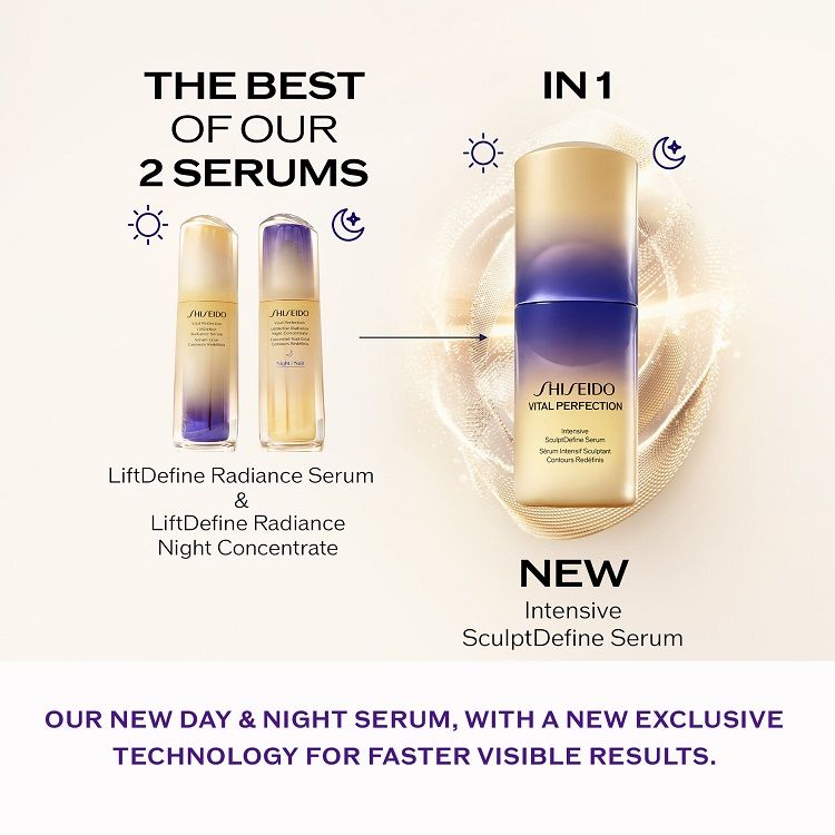 Shiseido Vital Perfection Intensive SculptDefine Serum Ser pentru fermitate pentru zi si noapte