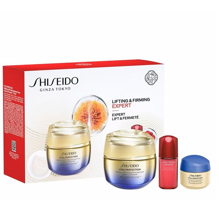 Shiseido Vital Perfection Set (Crema de zi 50ml + Crema de noapte 15ml + Ser Ultimune 10ml)