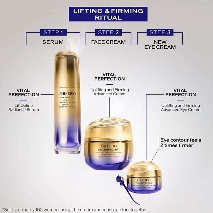 Shiseido Vital Perfection Uplifting And Firming rutina ingrijire ten matur