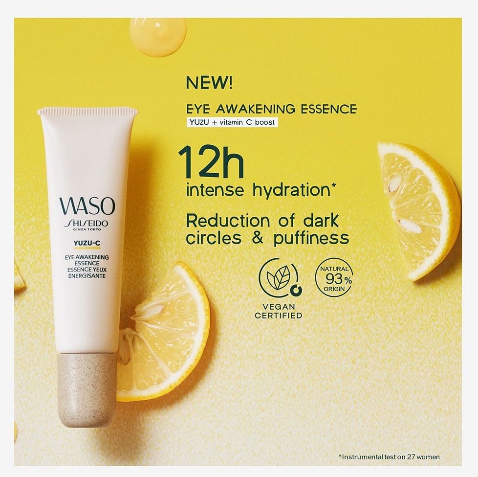 Shiseido Waso Yuzu-C Eye Awakening Essence Crema ochi cu vitamina C 20ml