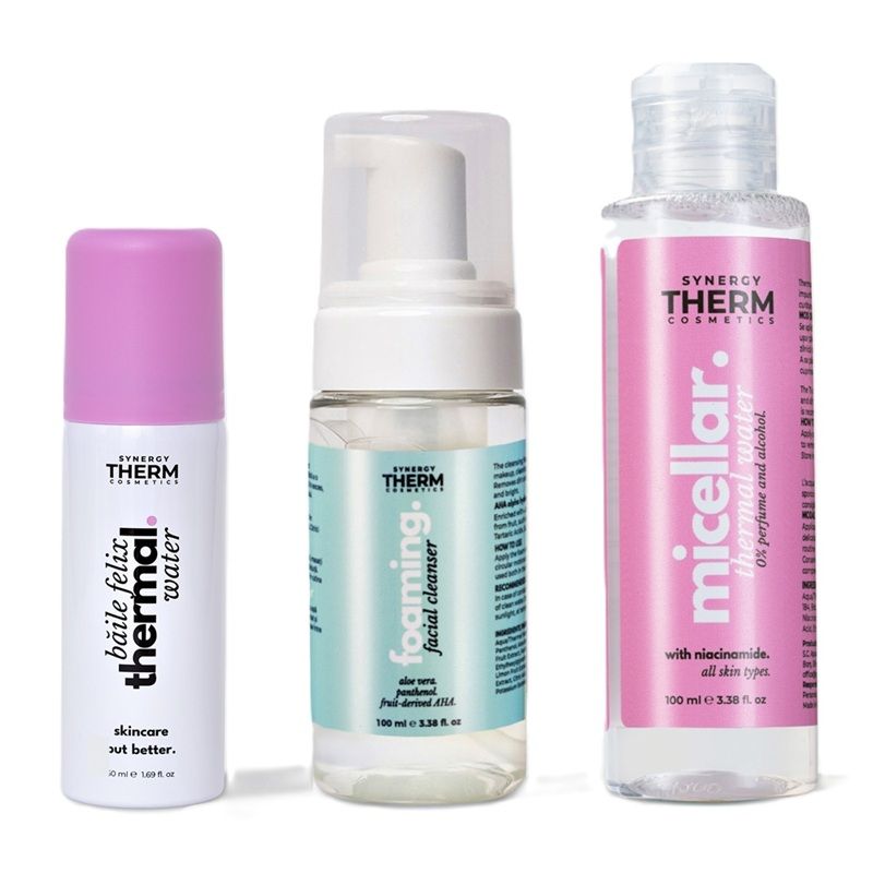 Synergy Therm Cleansing Mini Set (Spuma Curatare 100ml + Apa termala 50ml + Apa Micelara 100ml)