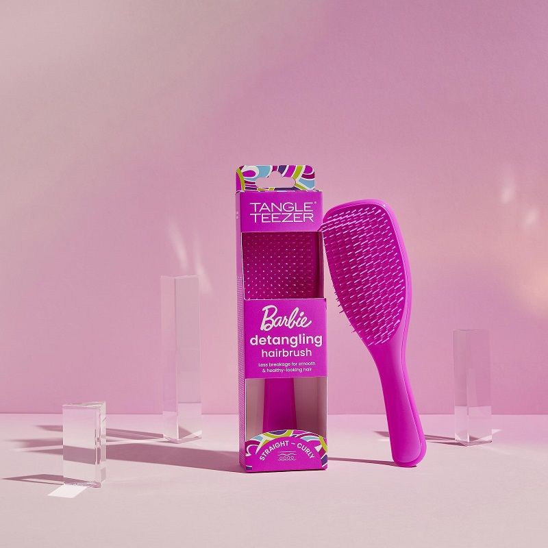Tangle Teezer Perie de Par The Wet Detangler Mini Barbie Dopamine Pink 