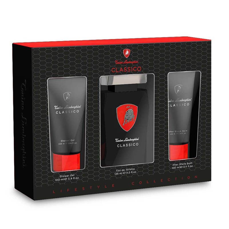 Tonino Lamborghini Classico Set (Apa de toaleta 125ml + Gel de dus 100ml + Aftershave balsam 100ml)