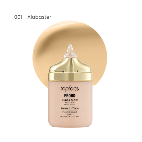 Topface Fond de Ten ProHD Hydra Glow Easy Drop 001 Alabaster 30g