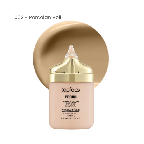 Topface Fond de Ten ProHD Hydra Glow Easy Drop 002 Porcelain Veil 30g