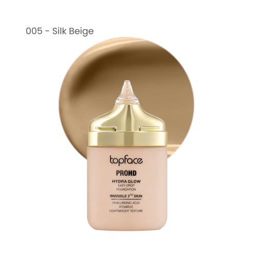 Topface Fond de Ten ProHD Hydra Glow Easy Drop 005 Silk Beige 30g