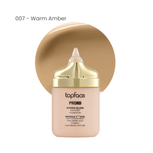 Topface Fond de Ten ProHD Hydra Glow Easy Drop 007 Warm Amber 30g