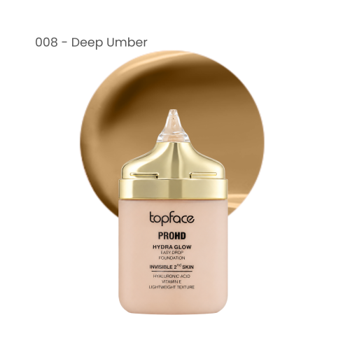 Topface Fond de Ten ProHD Hydra Glow Easy Drop 008 Deep Umber 30g